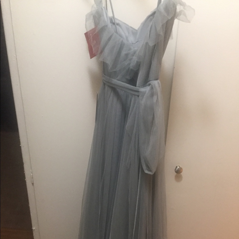 Watters & Watters Demin Blue Bridesmaid Dress
